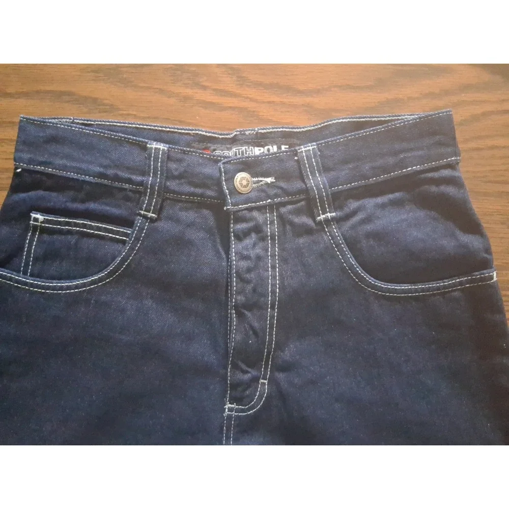 Southpole Authentic Collection Men's 29x30 Jeans Y2K Baggy Dark Wash Blue Denim
